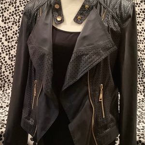 NWOT Vegan biker/bomber jacket.